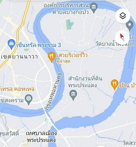 ขายที่ดินติดแม่น้ำเจ้าพระยา ุ6ไร่ 3งาน ถนนพระราม3 Tel : 0634211269